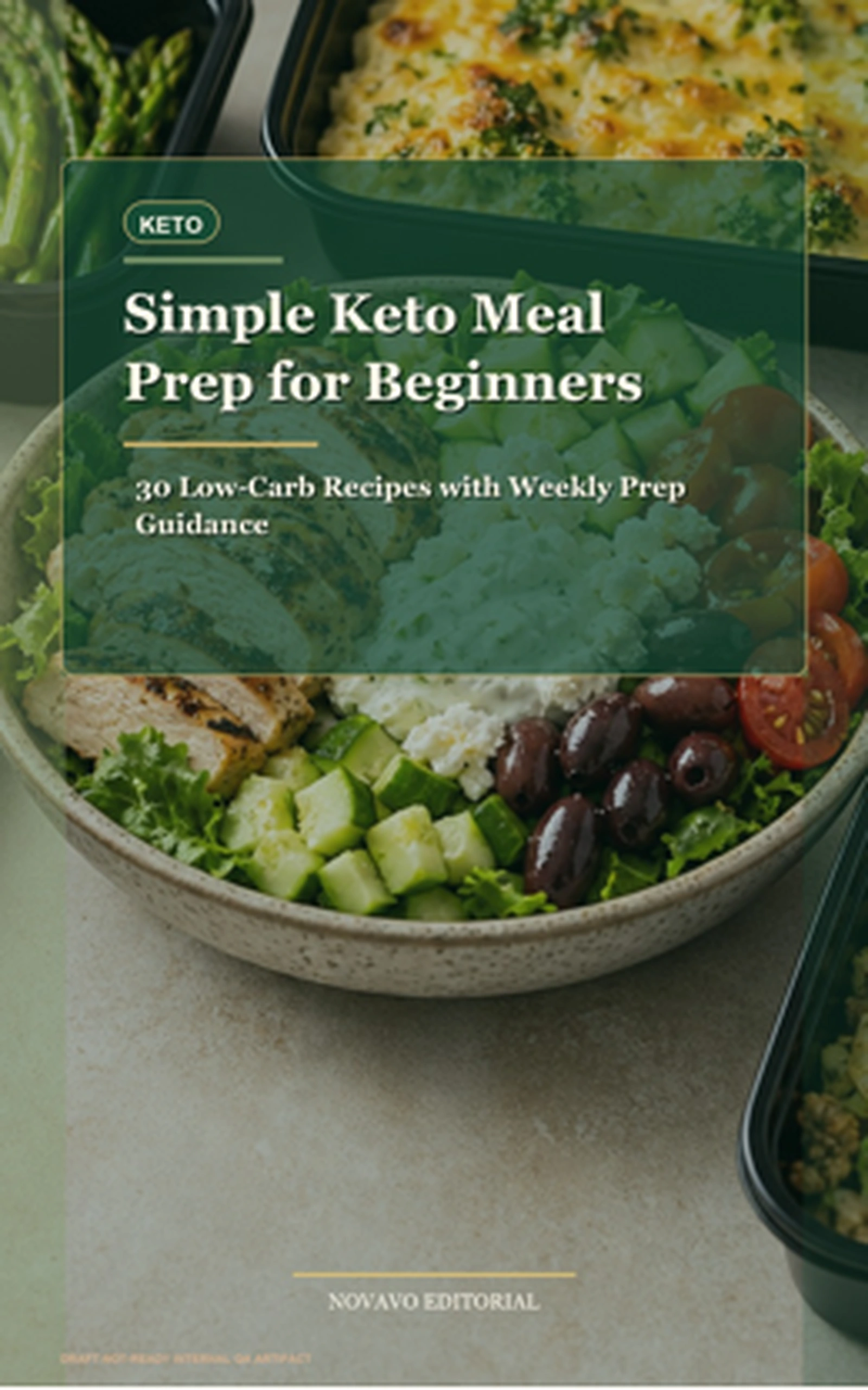 Simple Keto Meal Prep for Beginners cover